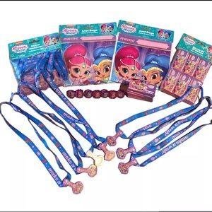 Nick Jr. Shimmer and Shine Party Favors: Loot Bags,Crayons,Charm Necklaces,Rings
